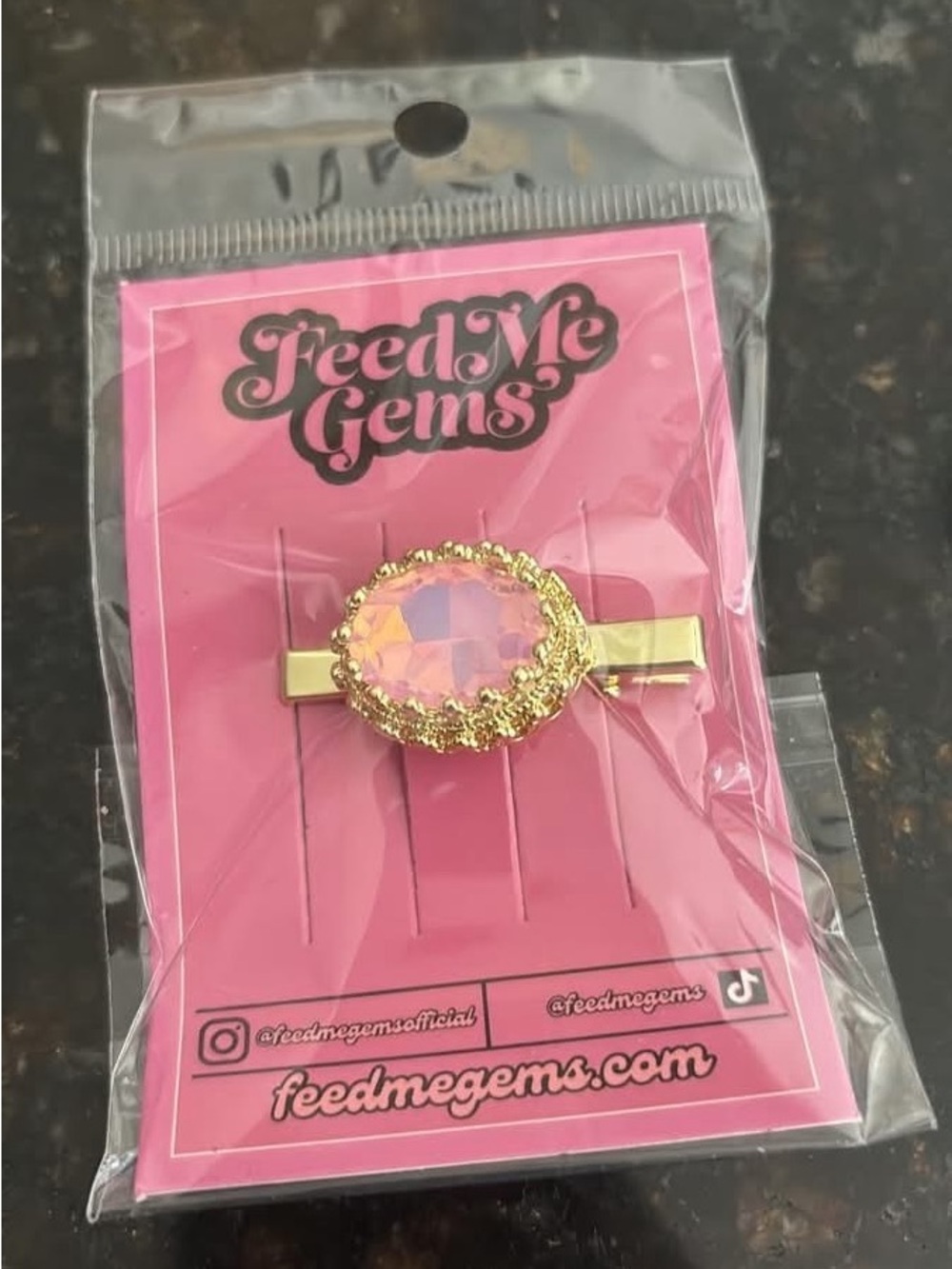 Feed me gems pink Opal princess hair candy NEW